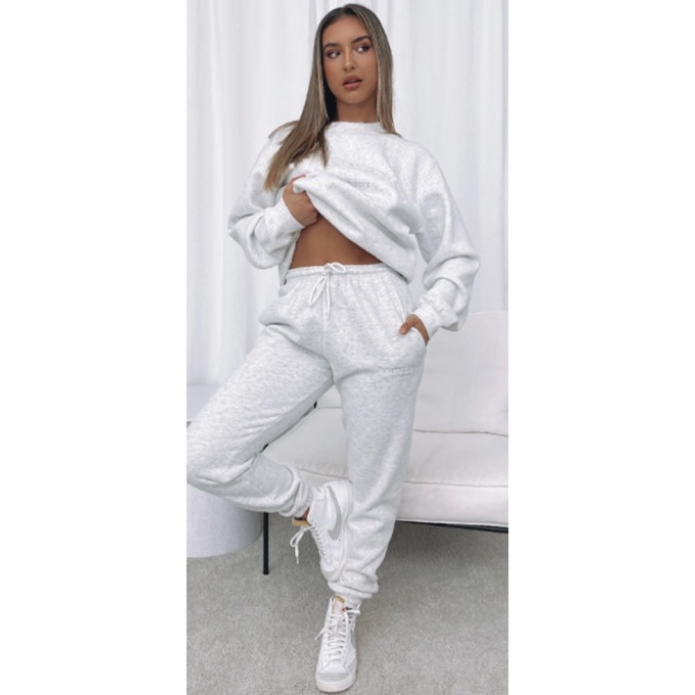 White Fox Marble Grey Matching Lounge Set